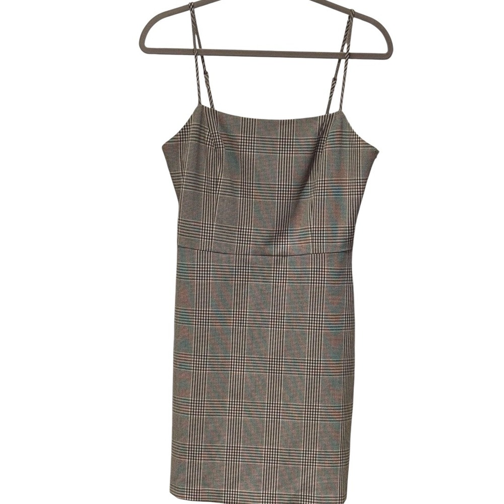 Aritzia Wilfred Old Money Isabelle Plaid Preppy With Pockets Womens Mini Dress 6